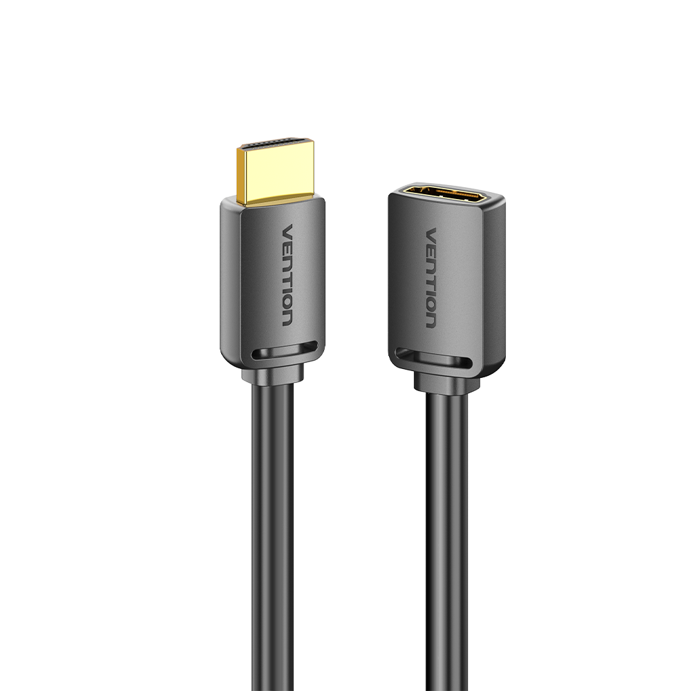 HDMI 2.0/apa -> HDMI 2.0/anya, fekete, PVC, 4K@60Hz, 3m, HDMI hosszabbító kábel