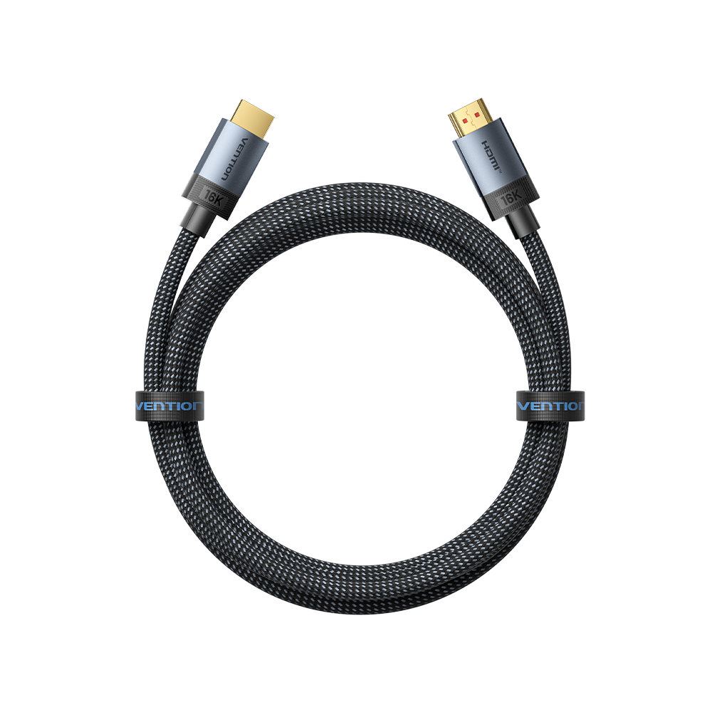 HDMI 2.2/apa -> HDMI 2.2/apa, szürke, fonott, 16K@60Hz, 3m, 16K HDMI kábel