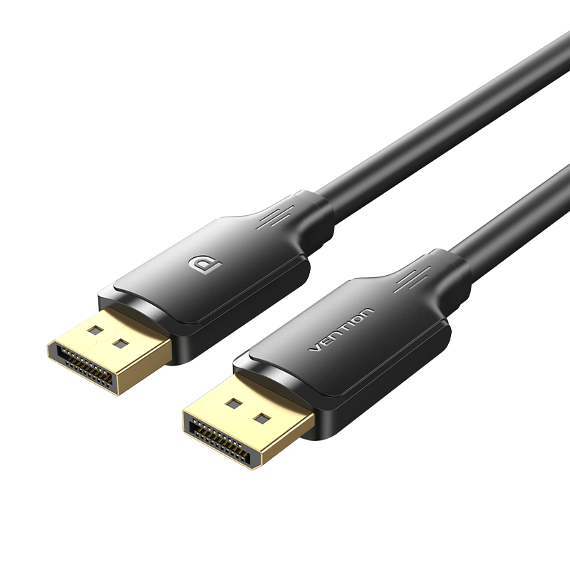 DisplayPort 1.2/apa -> DisplayPort 1.2/apa, fekete, PVC, 2m, videókábel